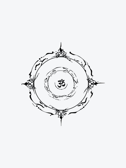 Chakra Circle temporary tattoo