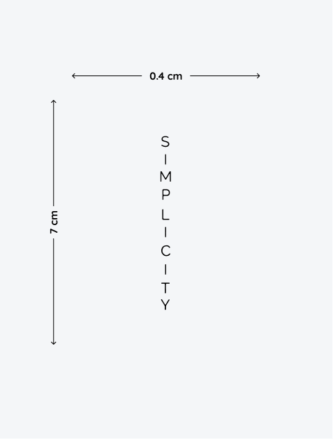 Simplicity temporary tattoo