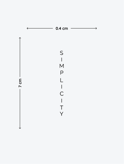 Simplicity temporary tattoo