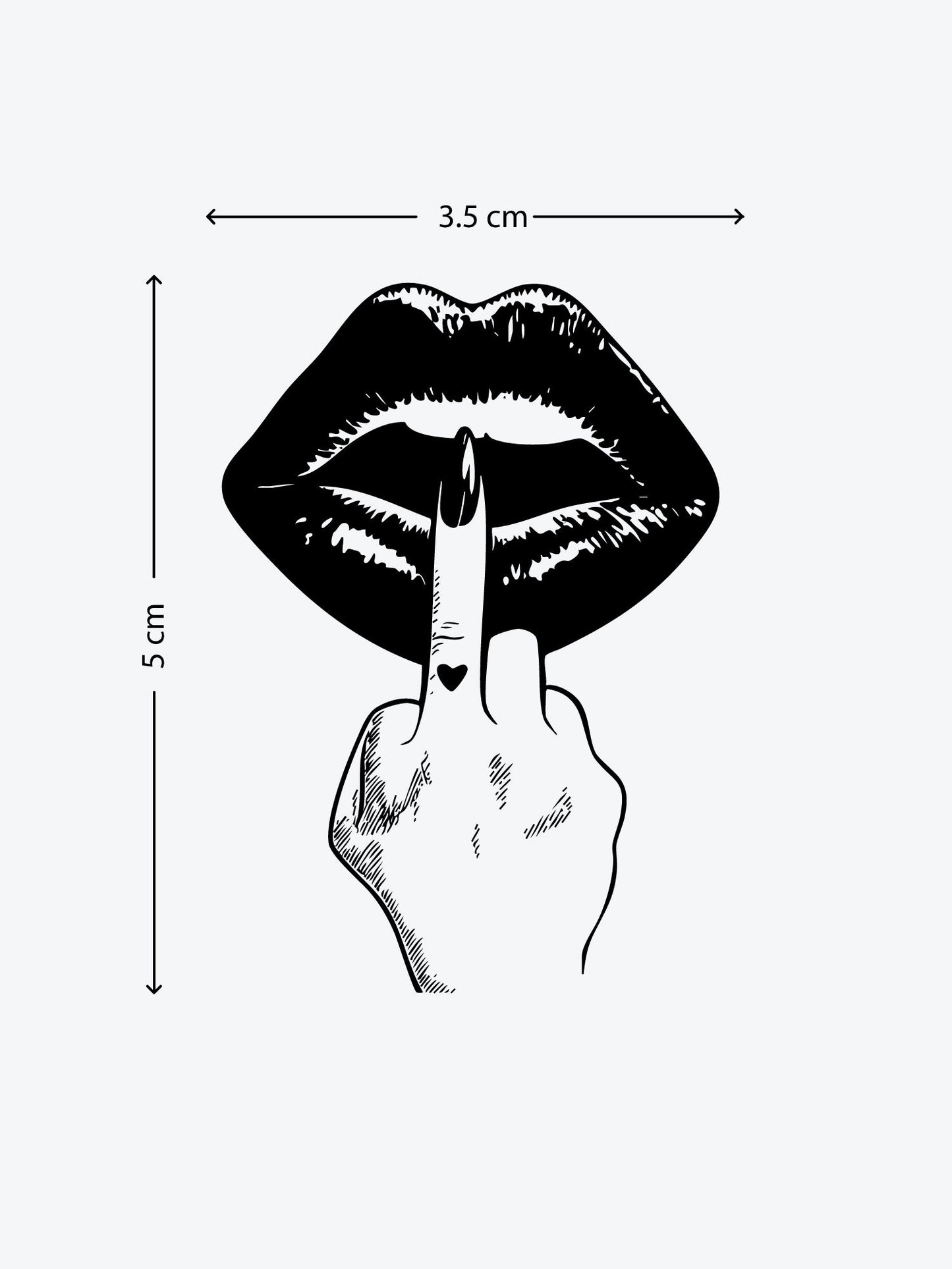 F Kiss temporary tattoo