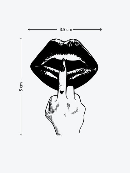 F Kiss temporary tattoo