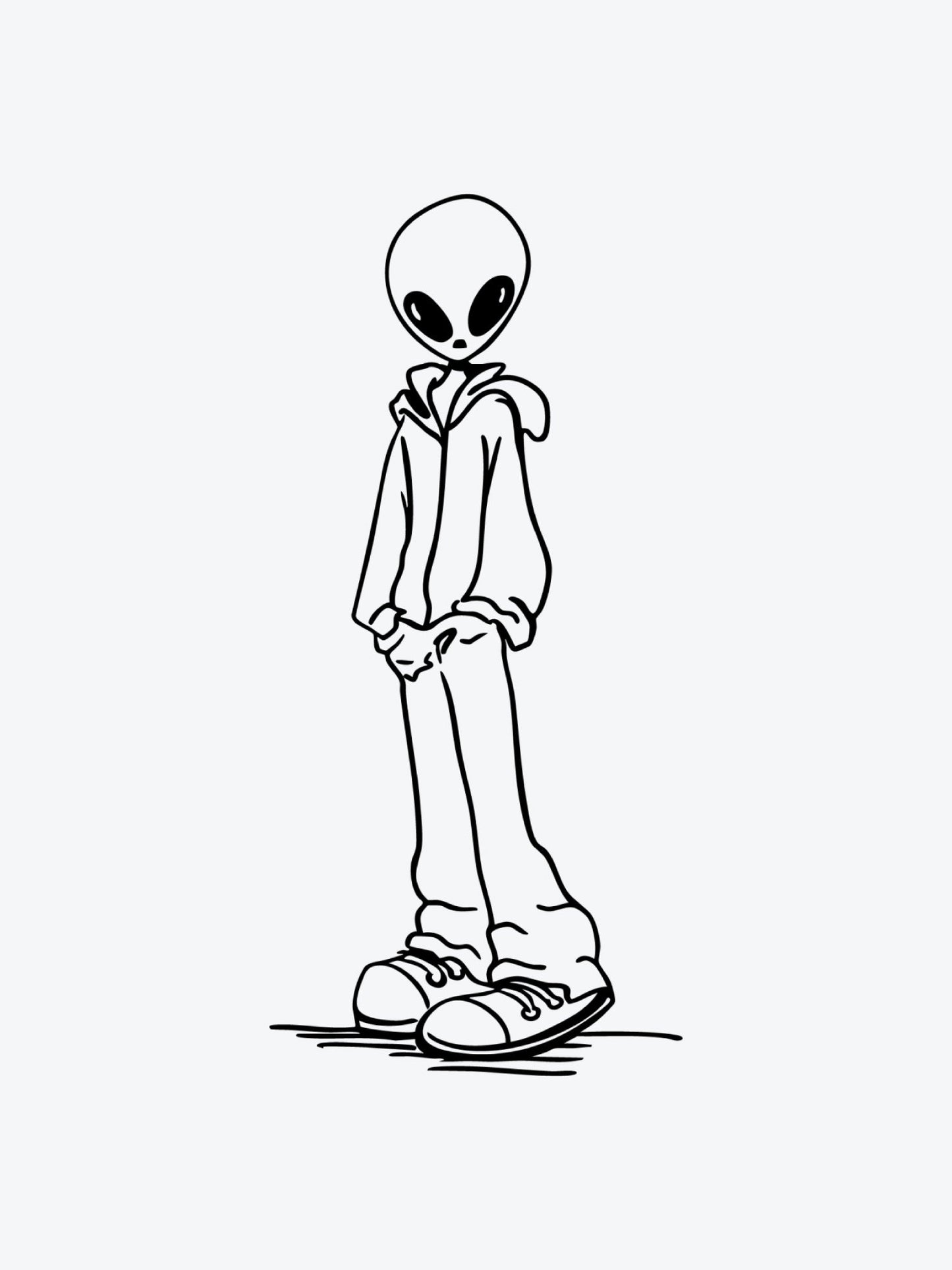 Alien Skater by Mr B temporary tattoo