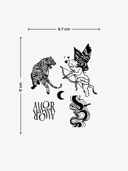 Fluid Contemporary Bundle(4 Tattoos) temporary tattoo