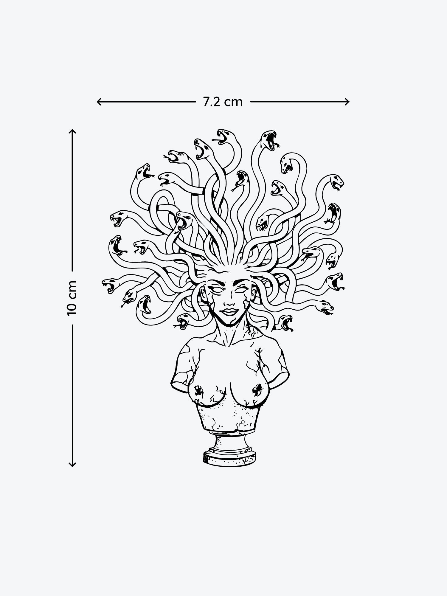 Medusa Exclusive temporary tattoo
