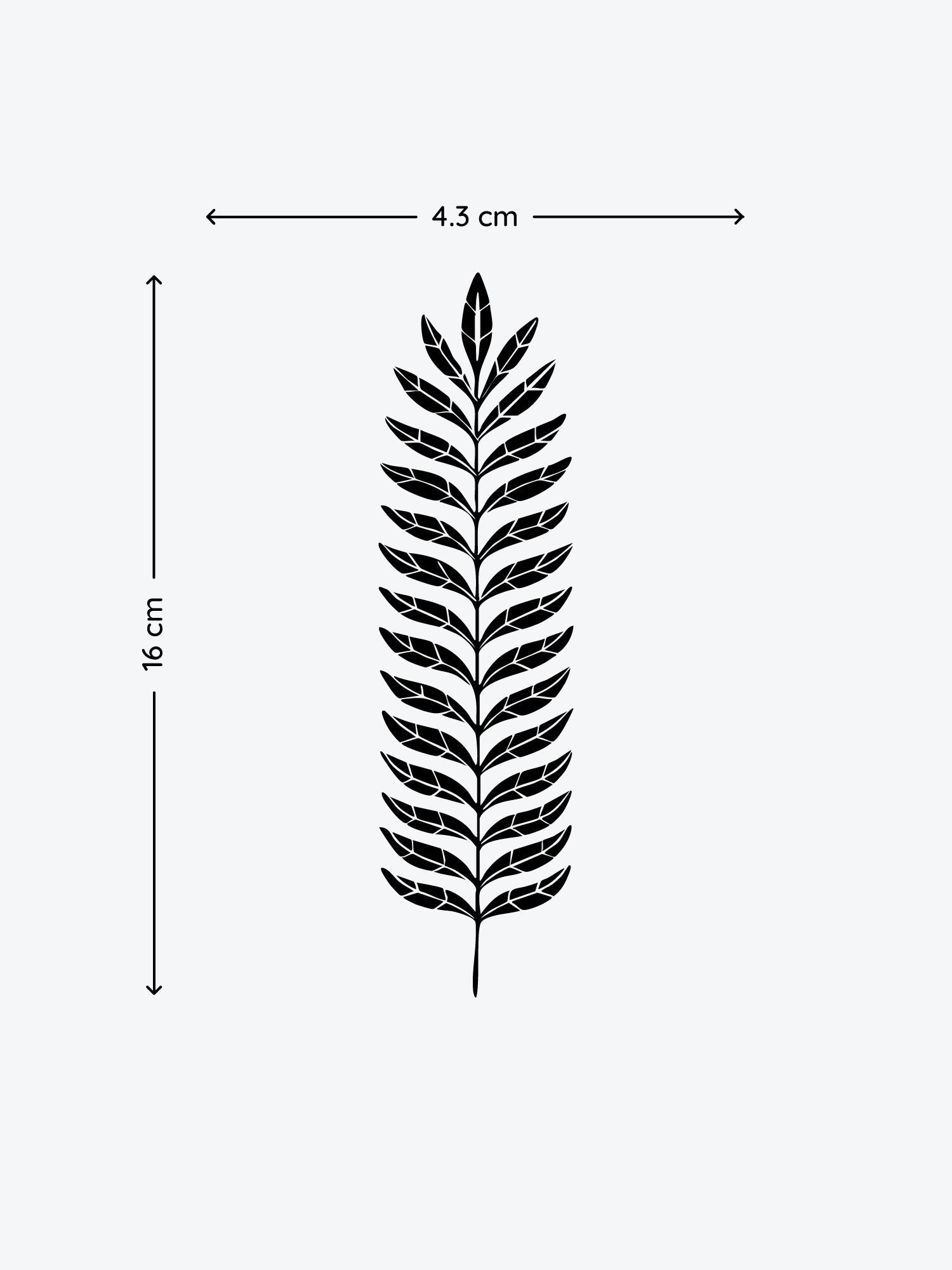 Big Leaf temporary tattoo