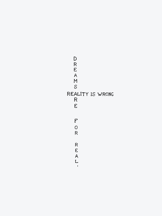 Reality Is Wrong (Right Hand) temporary tattoo