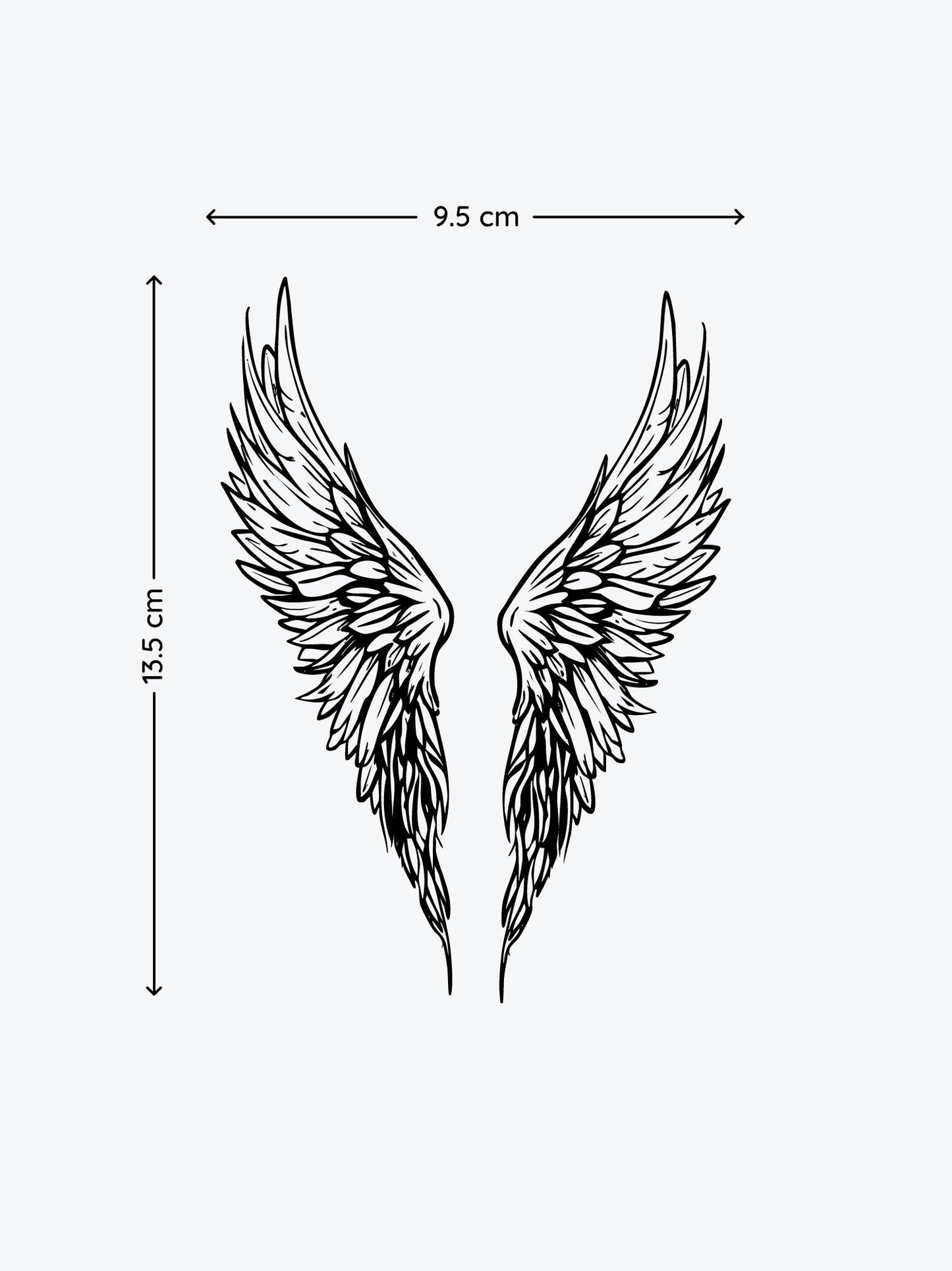 Angel Wings temporary tattoo