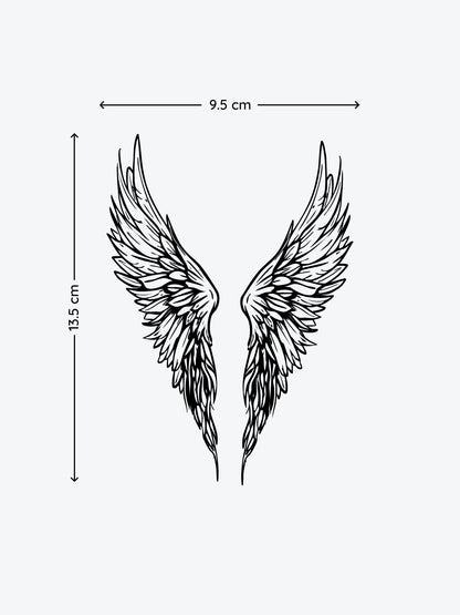 Angel Wings temporary tattoo