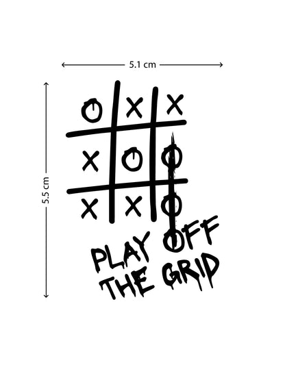 Think Outside The Box temporary tattoo