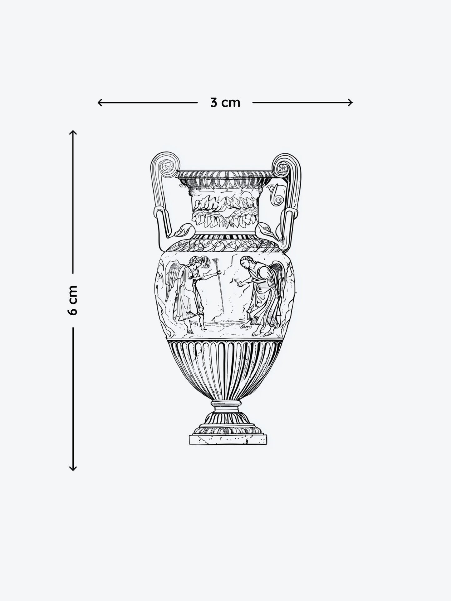 Ancient Vase temporary tattoo