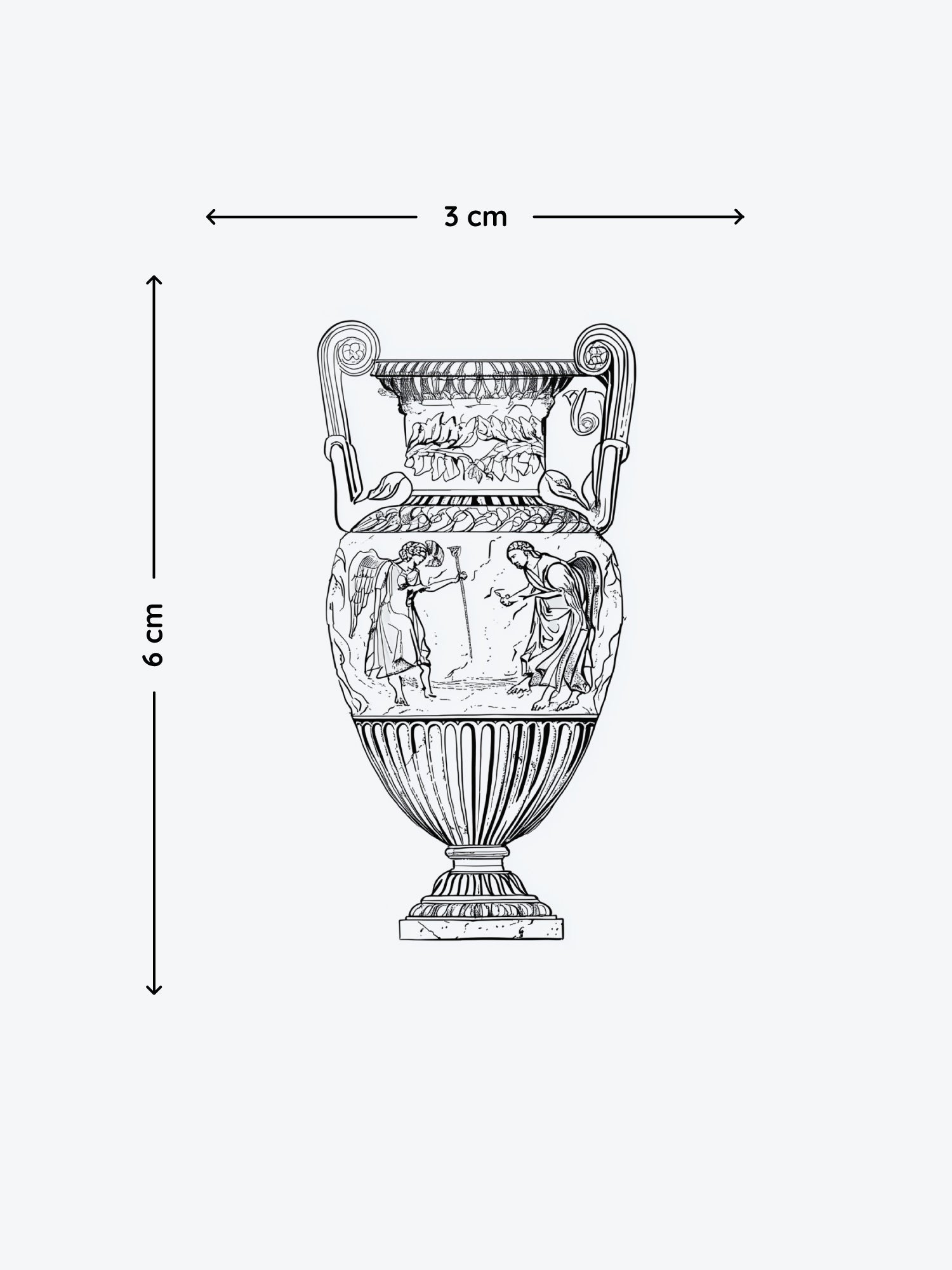 Ancient Vase temporary tattoo