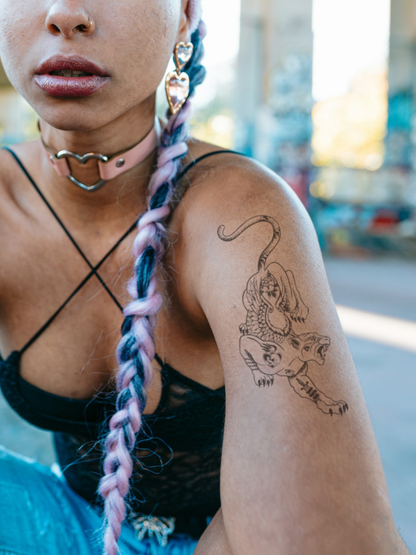 Black Panther temporary tattoo