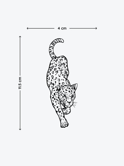 Leopard temporary tattoo