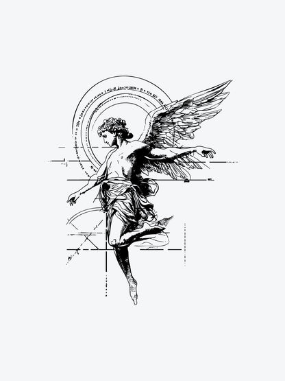 Angel Circle temporary tattoo