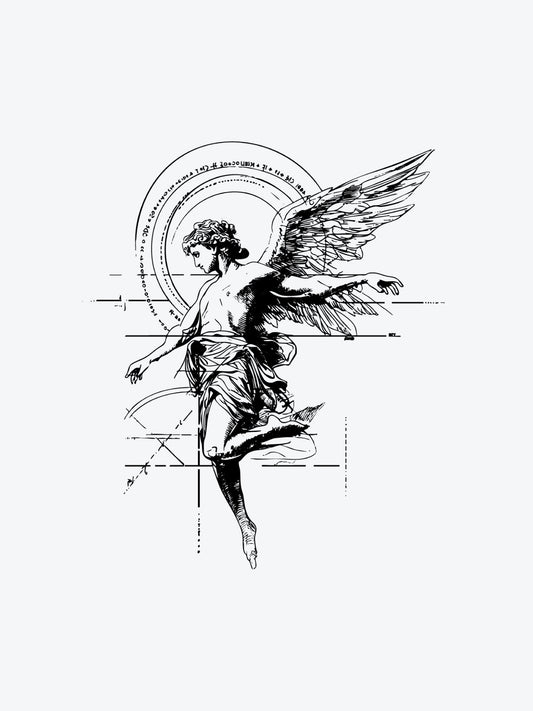 Angel Circle temporary tattoo