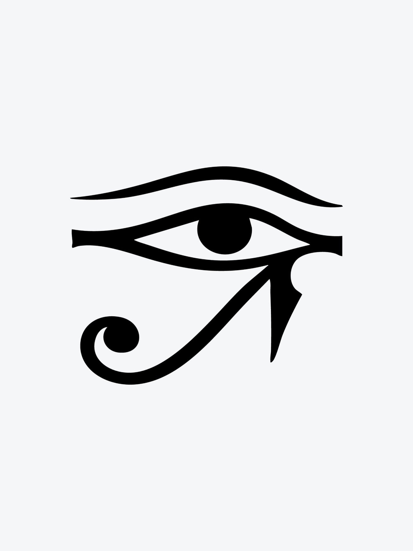 Eye of Horus temporary tattoo