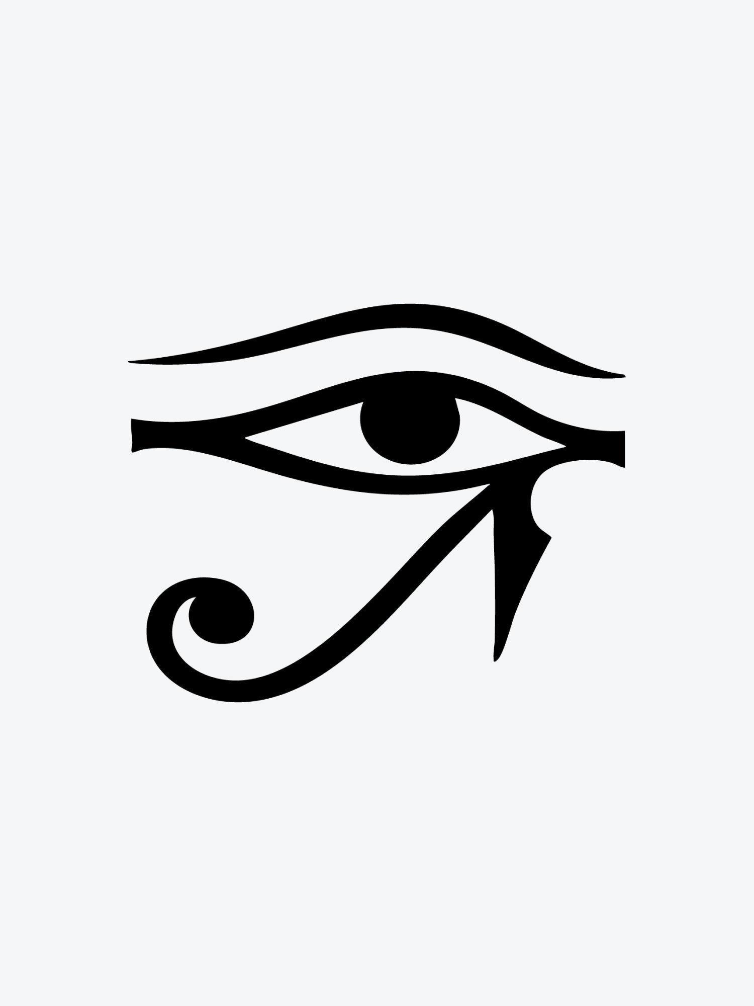 Eye of Horus temporary tattoo