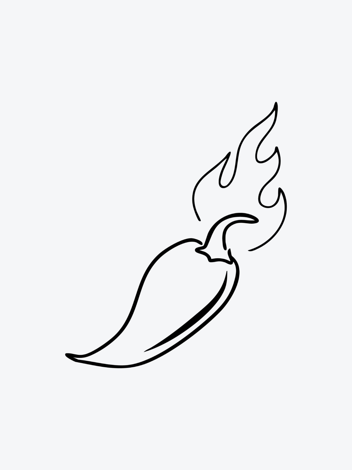 Chili Pepper temporary tattoo