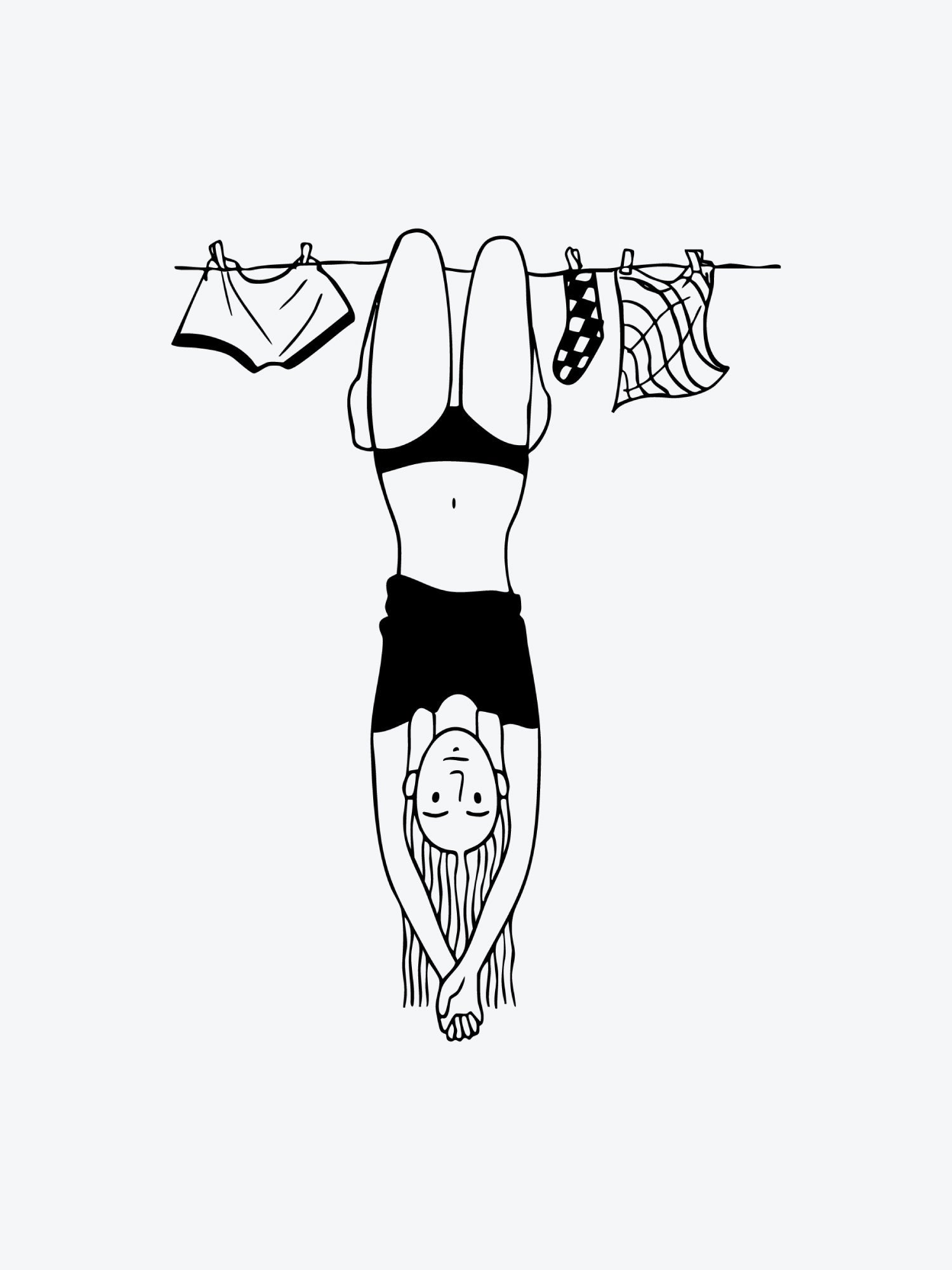 Hang On temporary tattoo