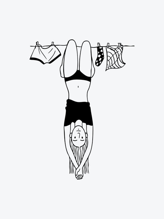 Hang On temporary tattoo