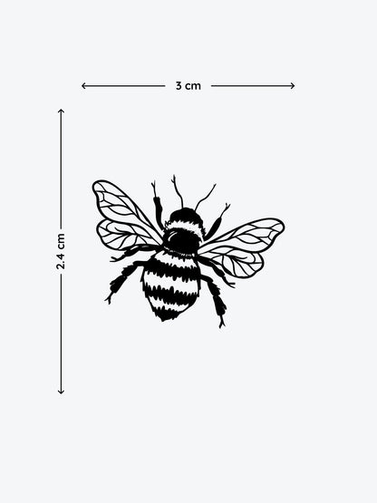 Bee temporary tattoo