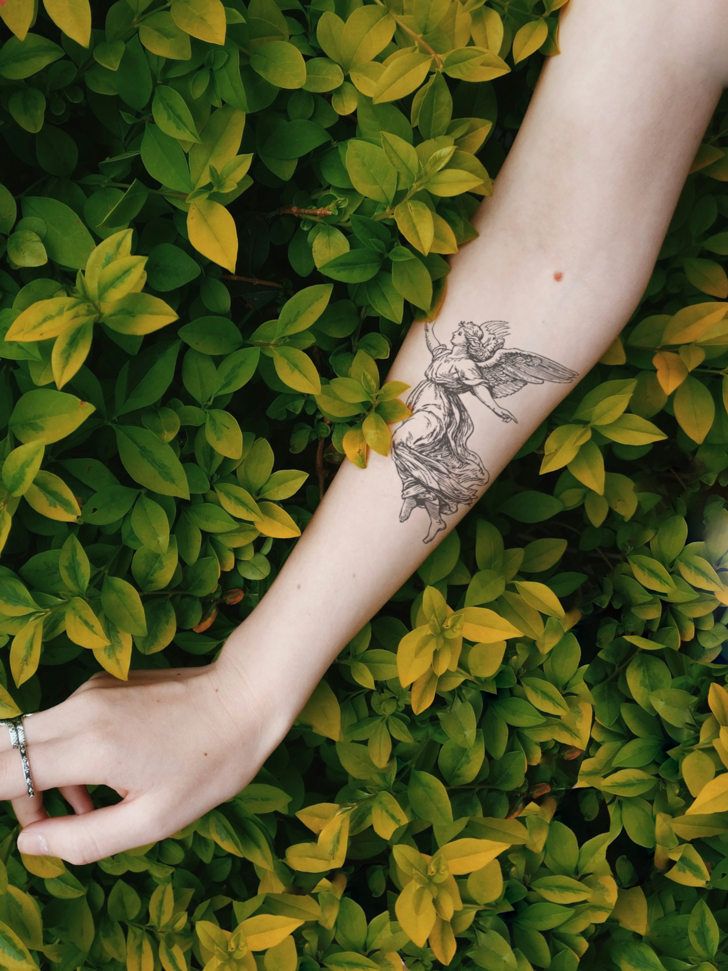 Flying Angel temporary tattoo