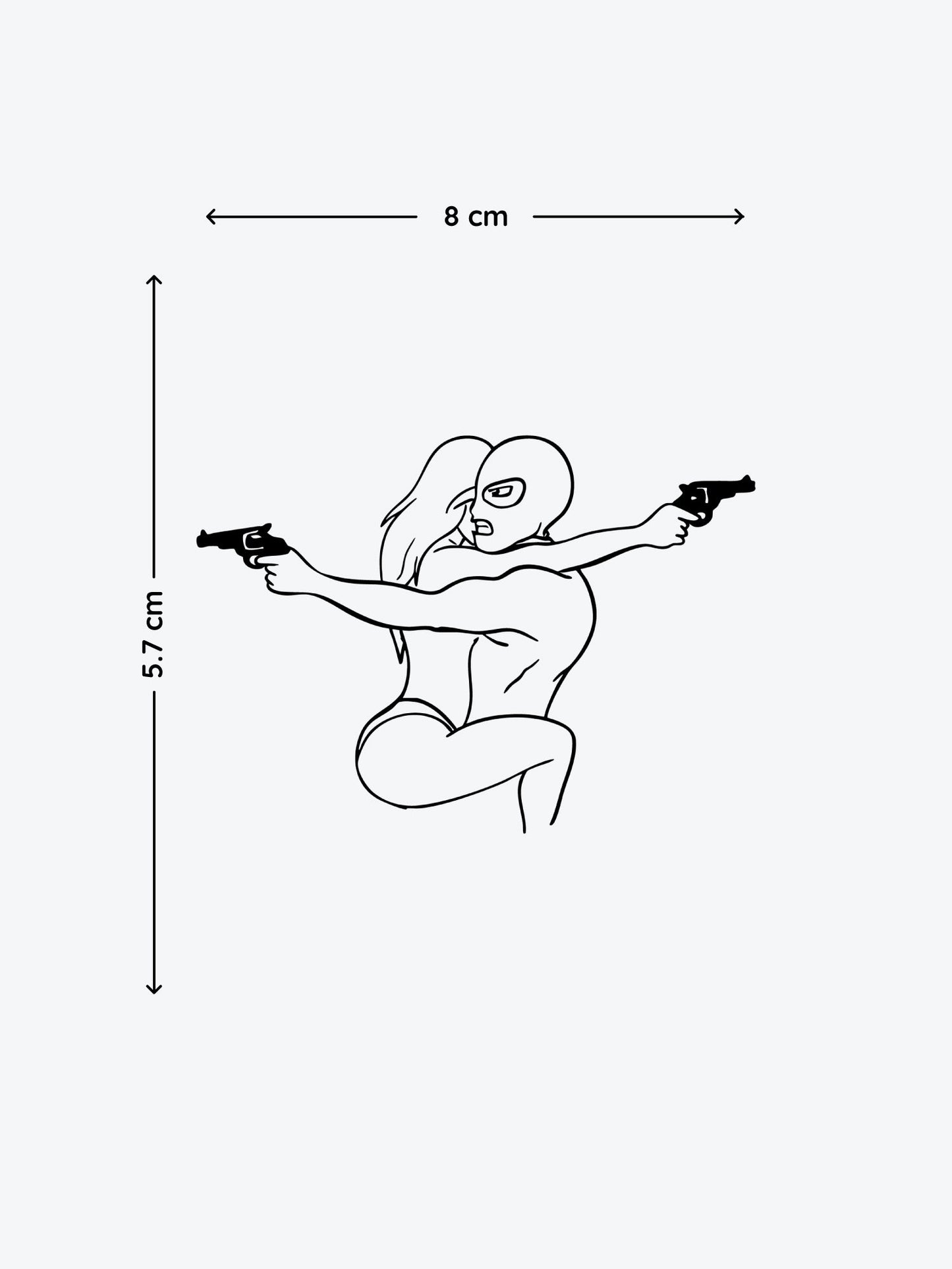 Bonnie N Clyde temporary tattoo