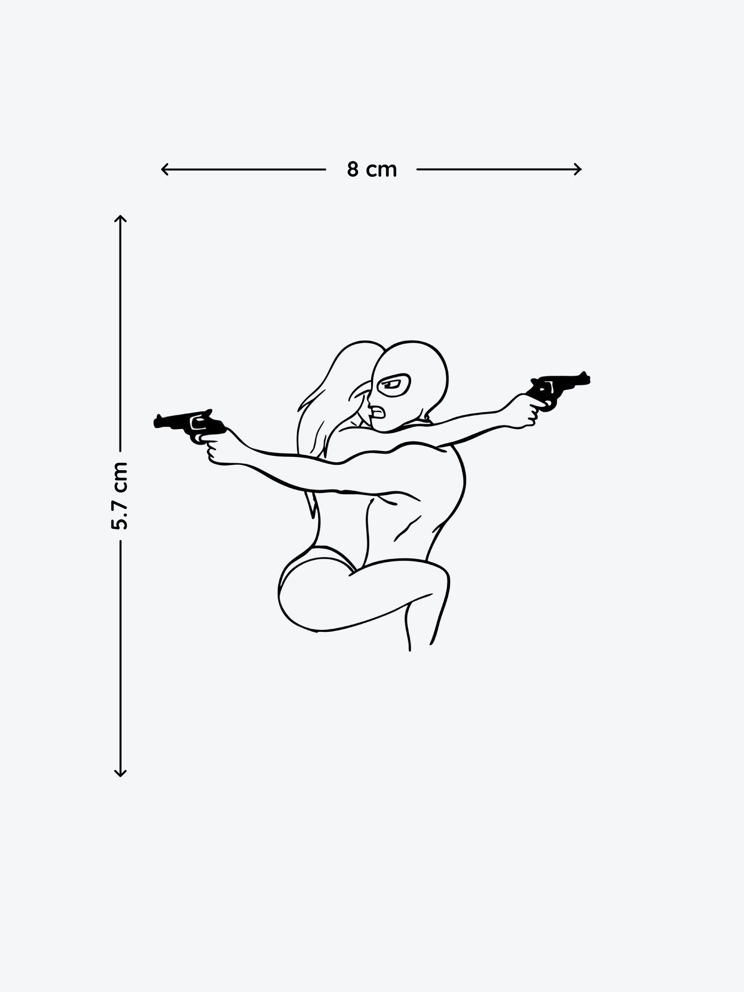 Bonnie N Clyde temporary tattoo