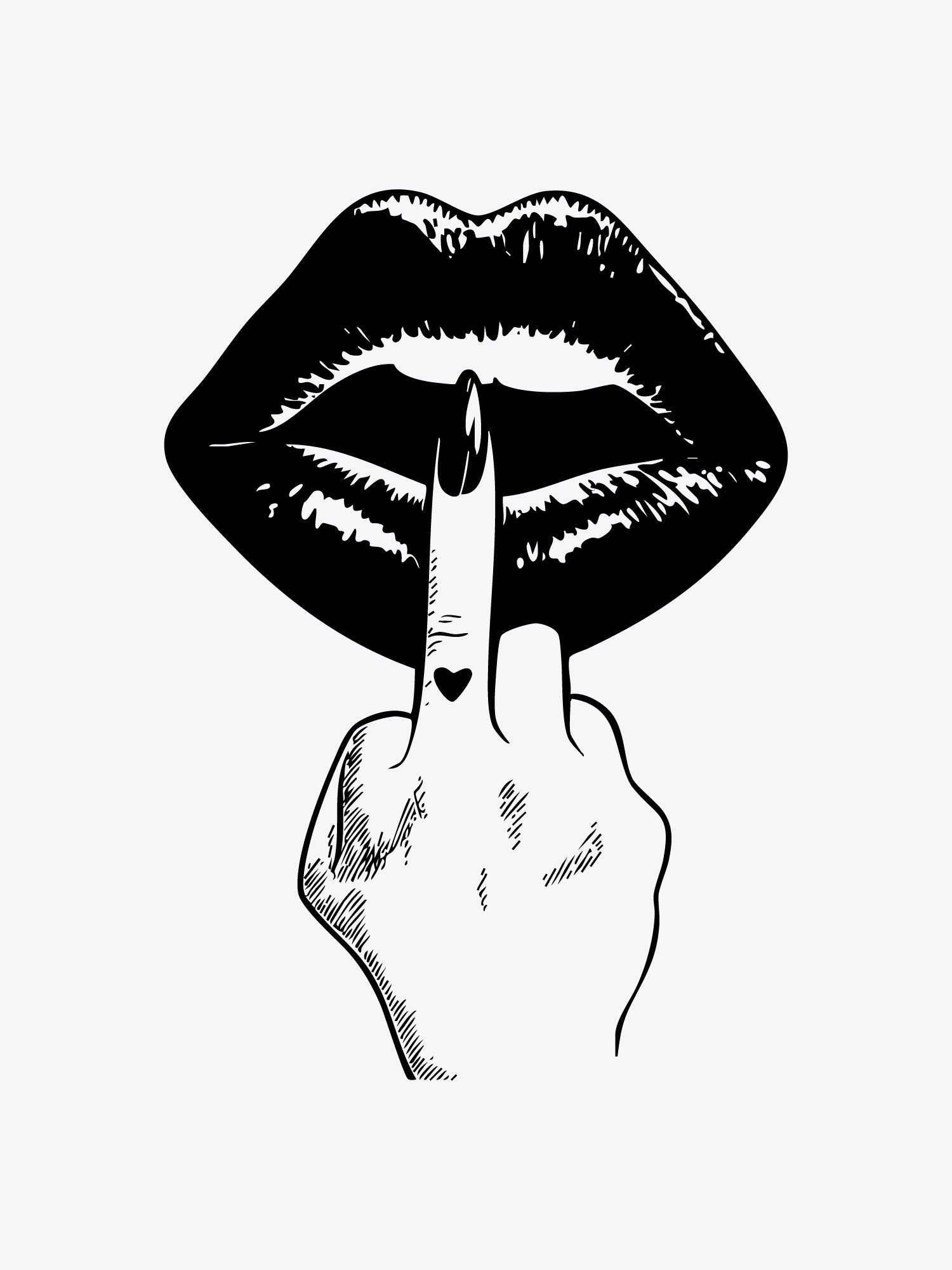F Kiss temporary tattoo