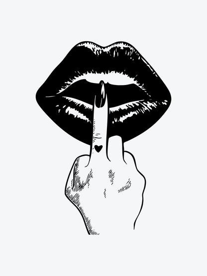 F Kiss temporary tattoo