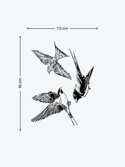 Bird Bundle (3 Tattoos) temporary tattoo