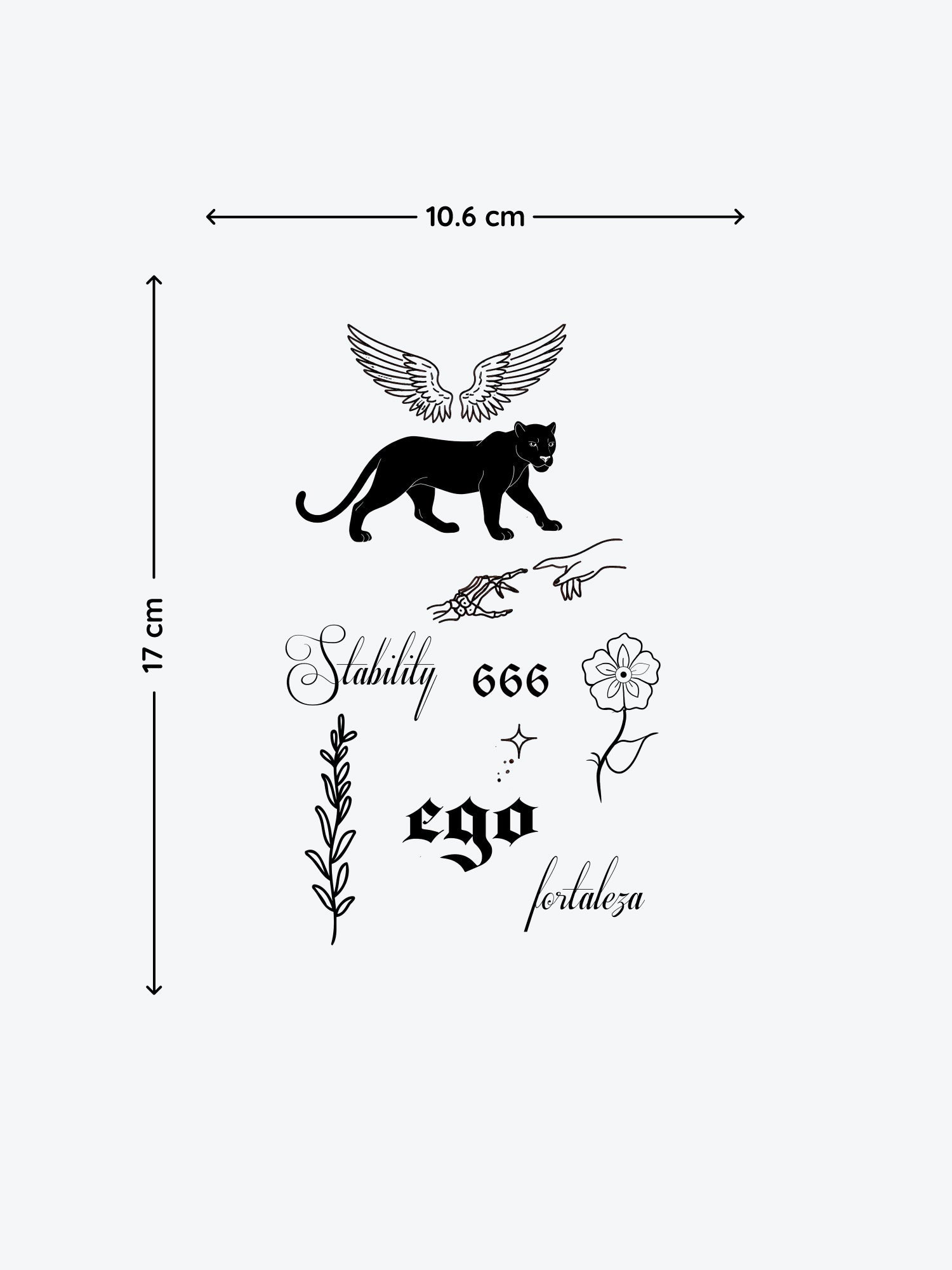 Ego Bundle (10 Tattoos) temporary tattoo