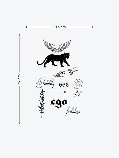 Ego Bundle (10 Tattoos) temporary tattoo