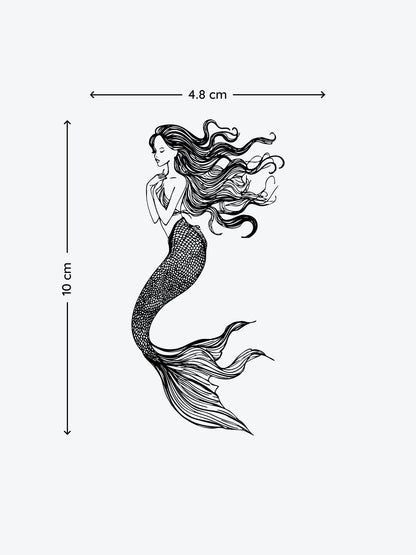 Sexy Mermaid temporary tattoo