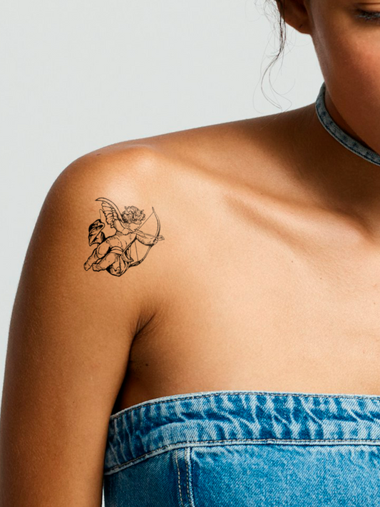 Amor Cupids temporary tattoo