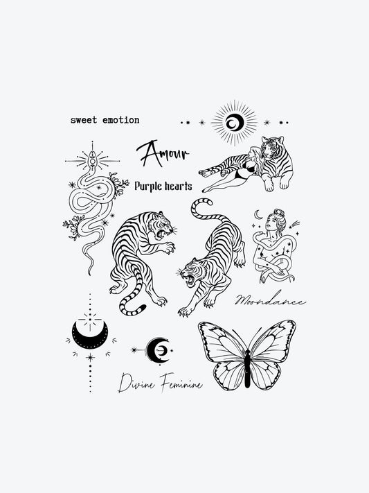 Feminin Bundle (14 Tattoos) temporary tattoo