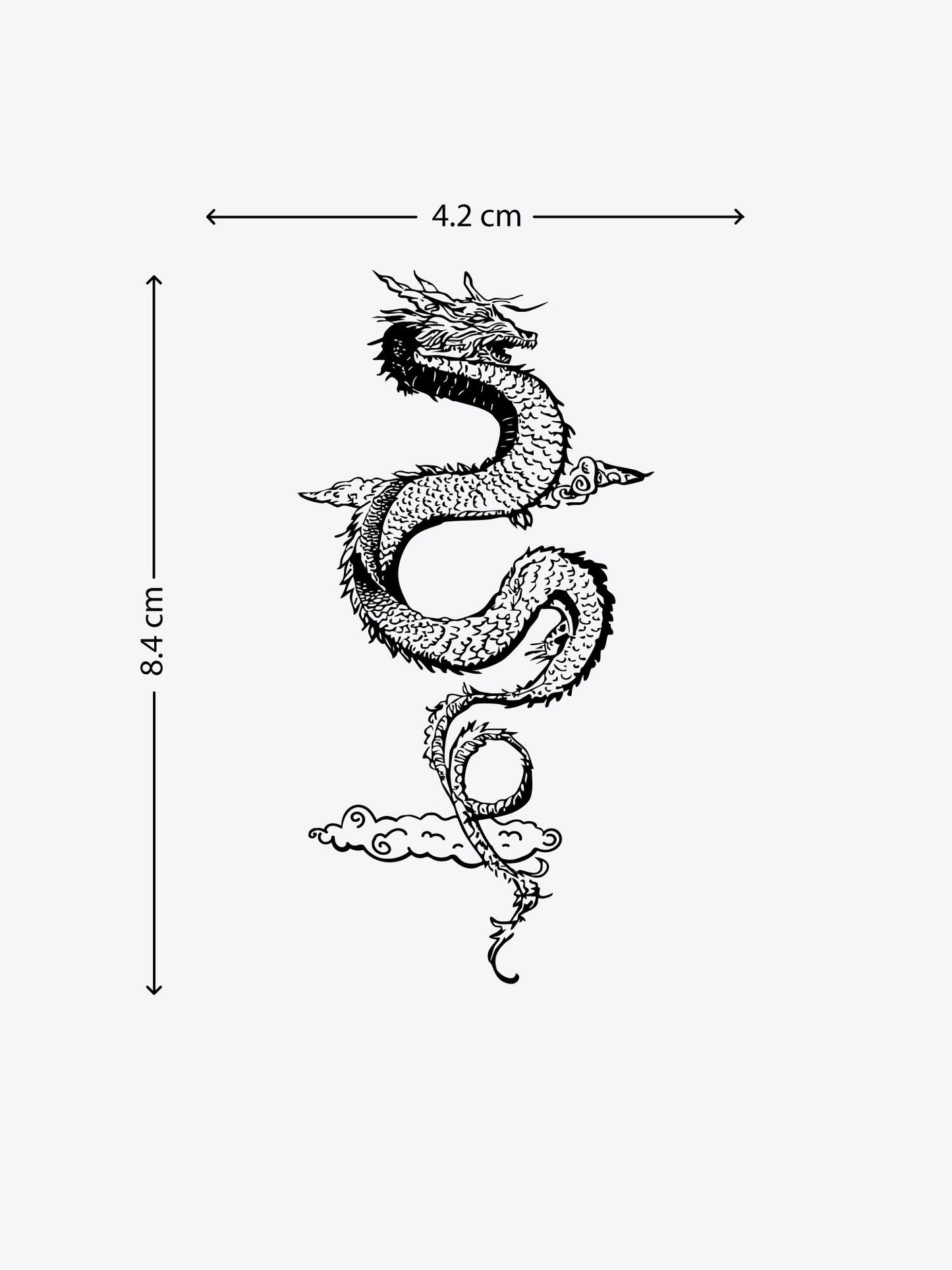 Dragon temporary tattoo