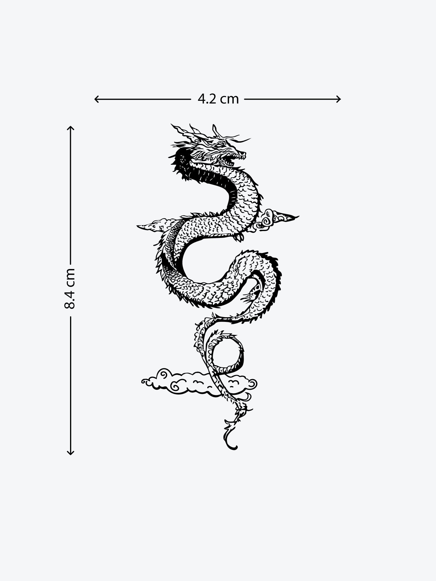 Dragon temporary tattoo