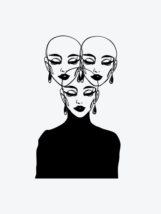 Thought Queen temporary tattoo