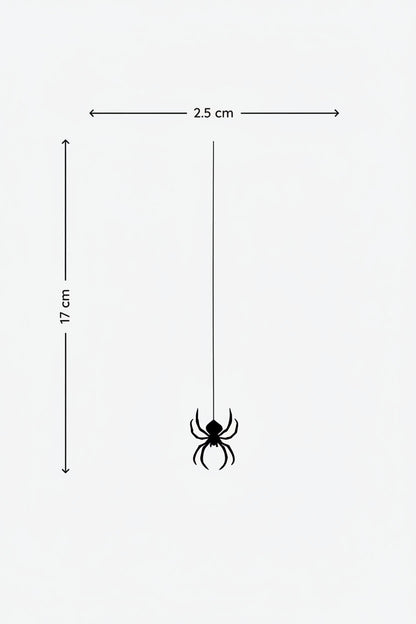 Spider Hanging temporary tattoo