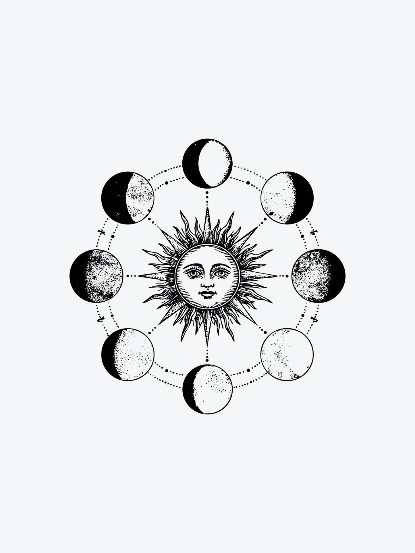 Moon Obsession temporary tattoo