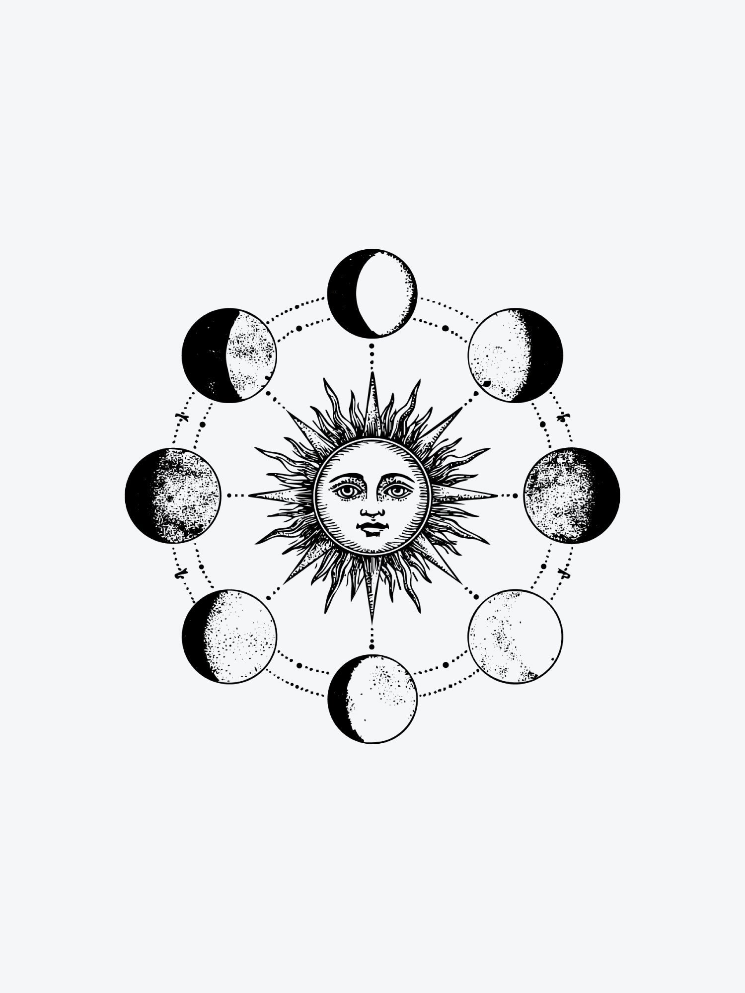 Moon Obsession temporary tattoo