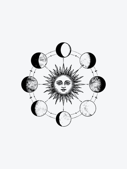 Moon Obsession temporary tattoo