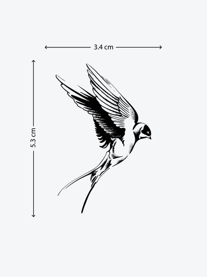 Swallow Bird Single temporary tattoo