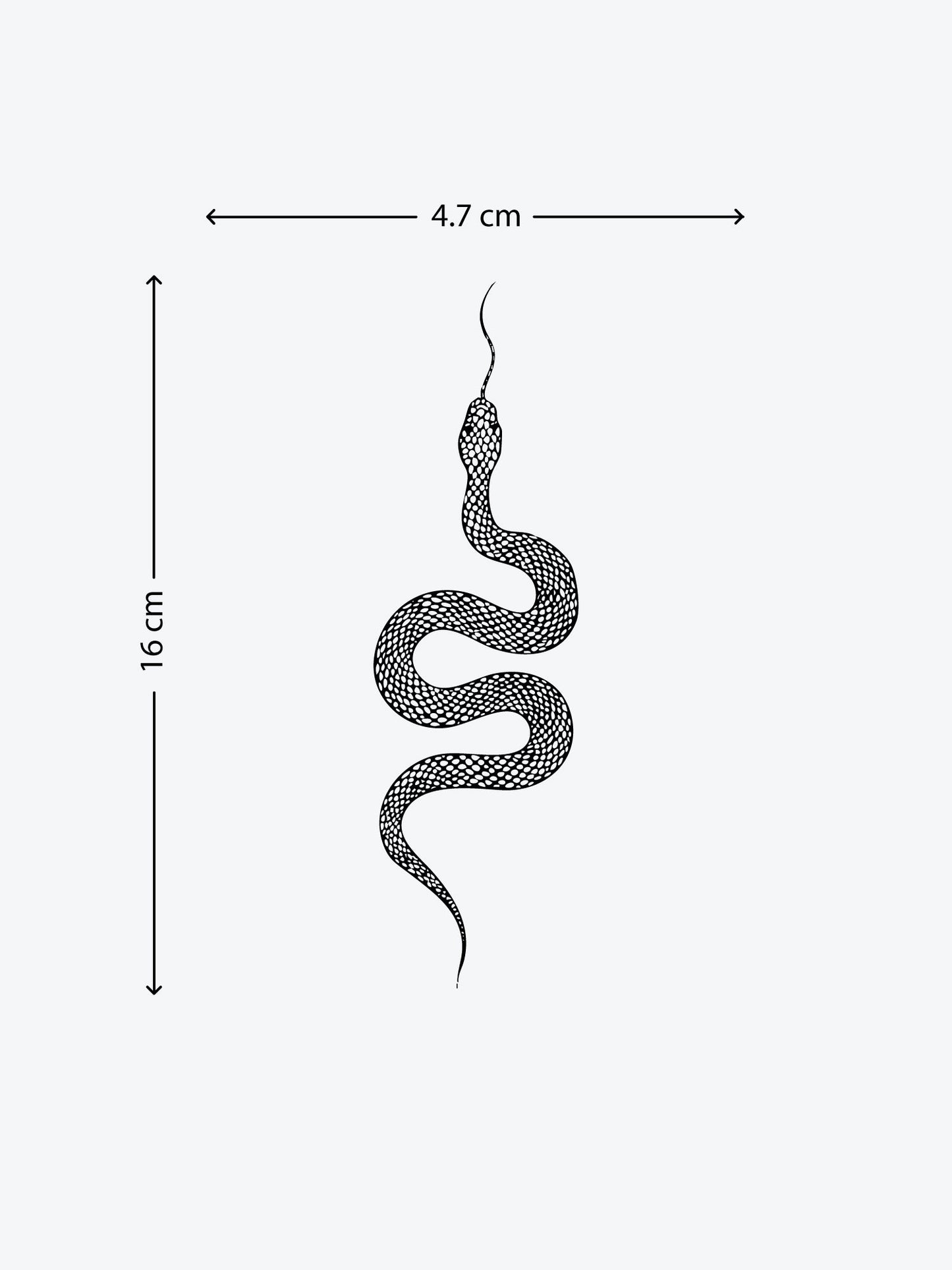 Snake Basic temporary tattoo