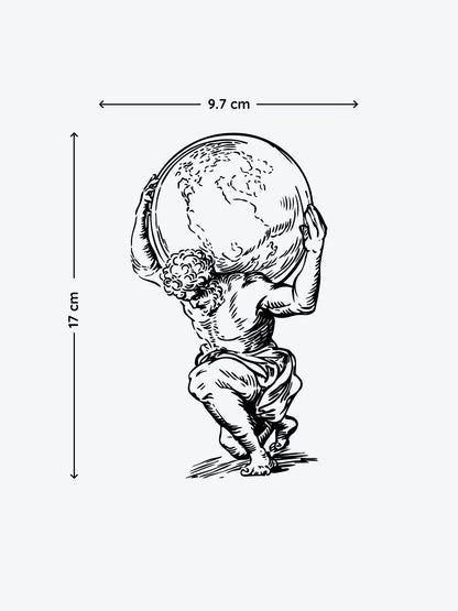 Atlas temporary tattoo