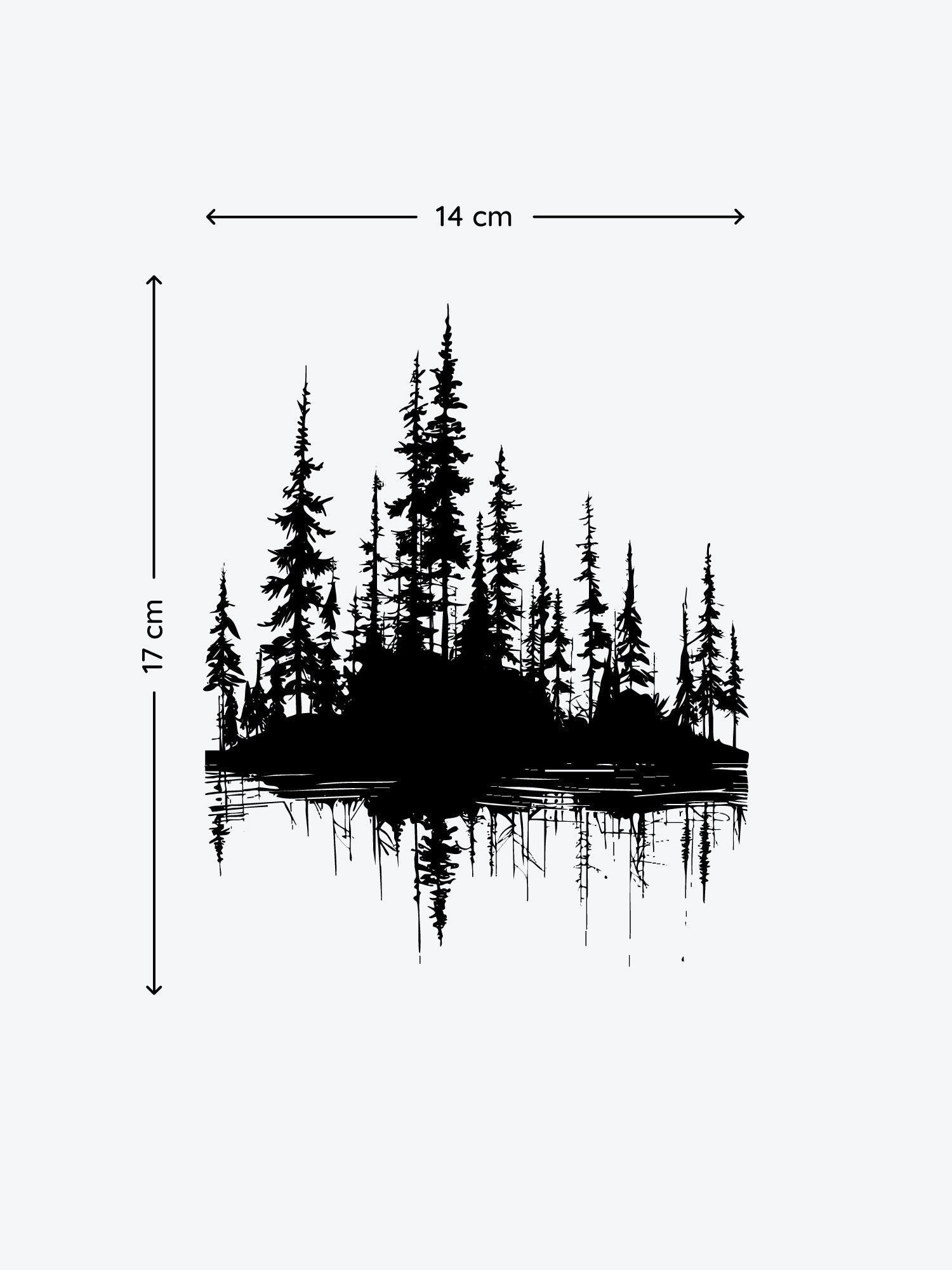 Forest Tree temporary tattoo