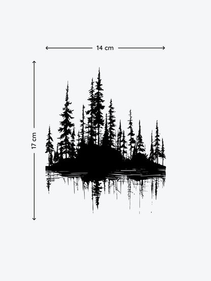 Forest Tree temporary tattoo