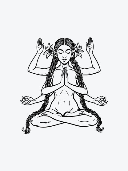 Woman Mantras temporary tattoo