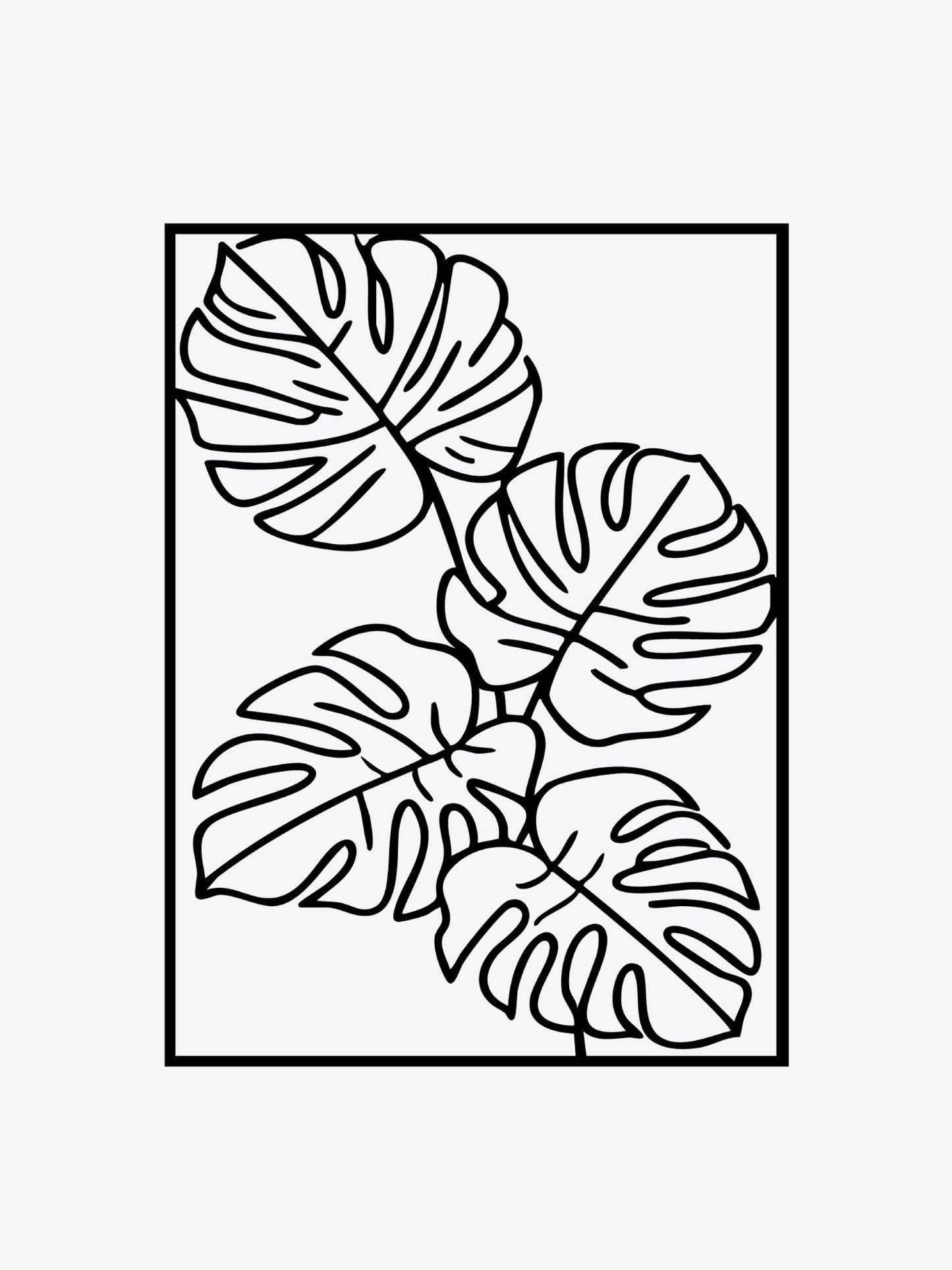 Monstera Plant temporary tattoo